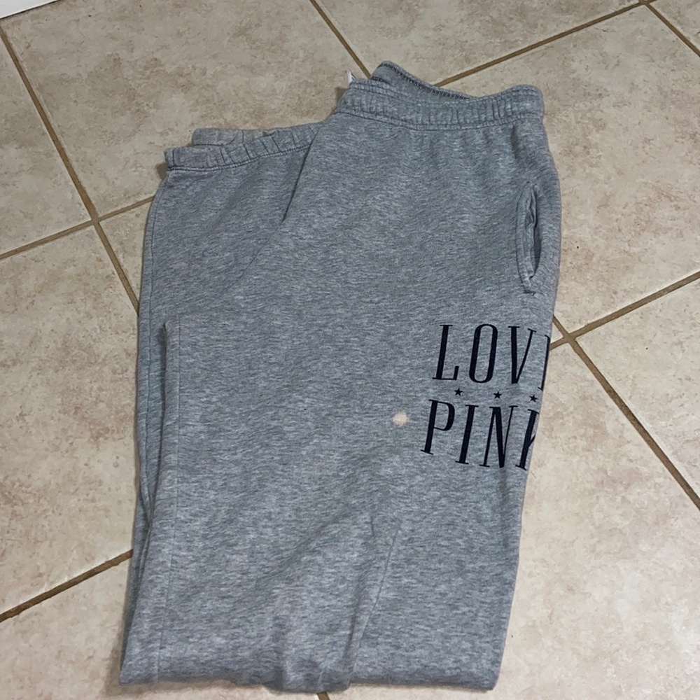 Grey sweatpants